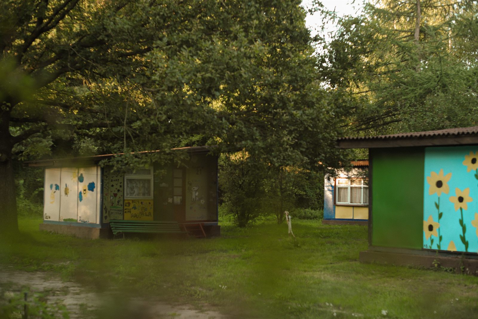 Malowane ściany domków